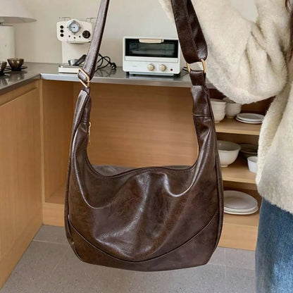 "Mocha" Vintage Shoulder Bag